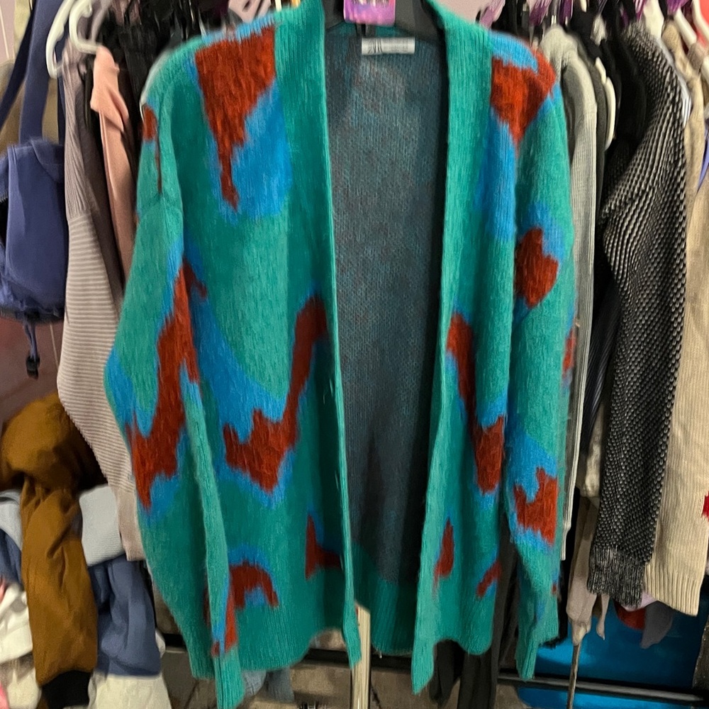 zara oversized cardigan m
